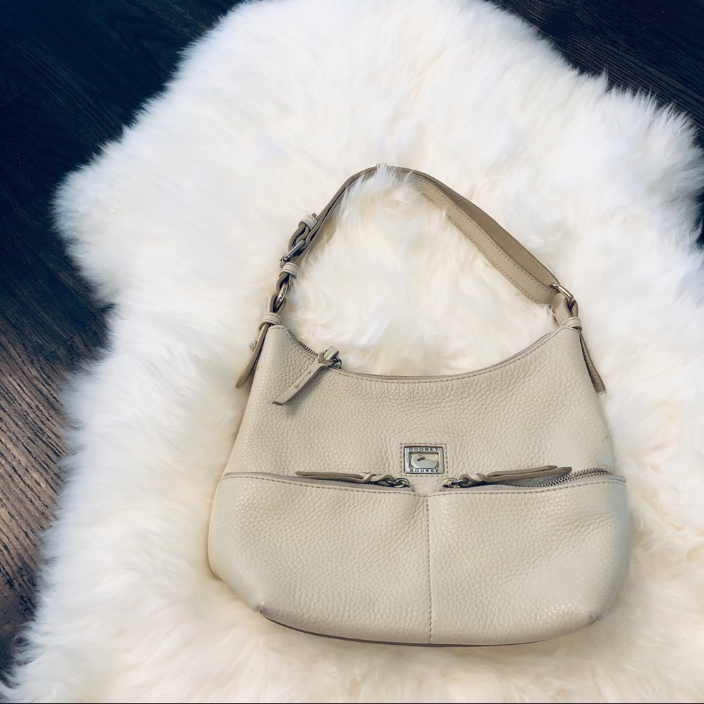 Dooney & Bourke Dillen small cream hobo